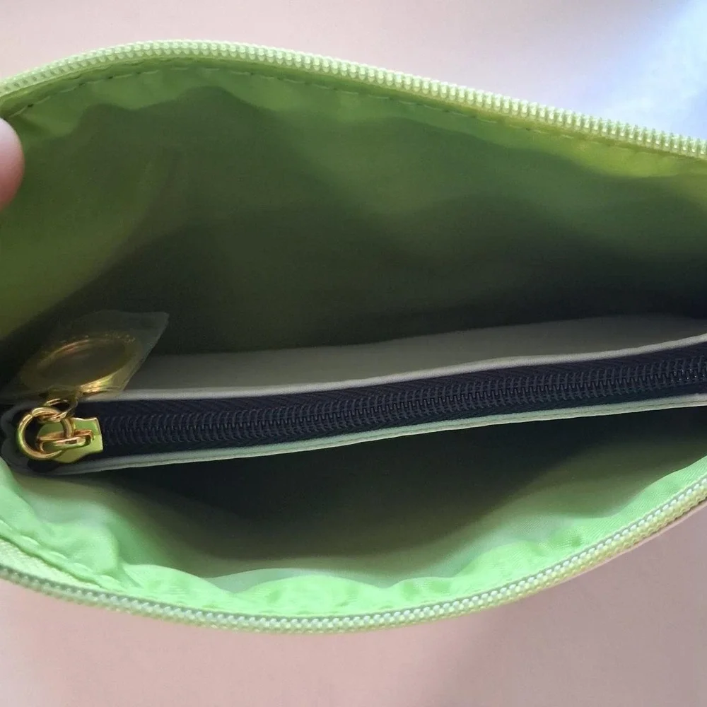 Womens Estee Lauder make up bag 2 piece bundle navy and baby blue pouches